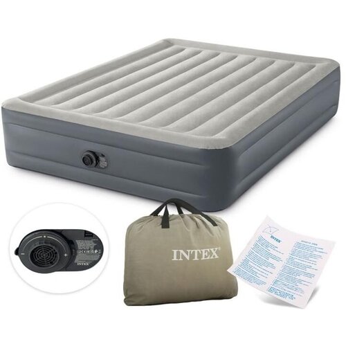 Intex napihljiva postelja plus essential rest queen 203 x 152 x 46 cm Cene