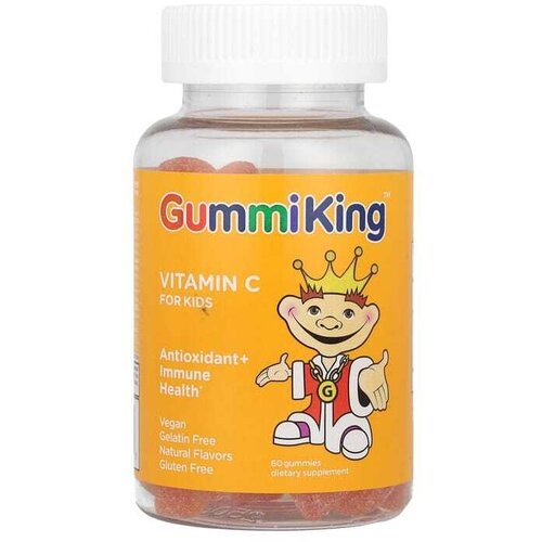 Swanson Kurkuma, ingver in mango, GummiKing (60 gumijastih bonbonov) Slike