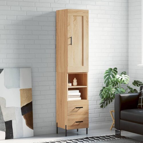vidaXL Visoka omara sonoma hrast 34,5x34x180 cm inženirski les Cene