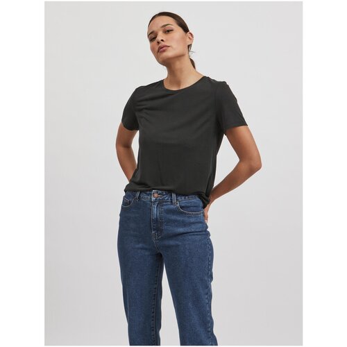 Vila Black basic T-shirt Modala - Women Slike