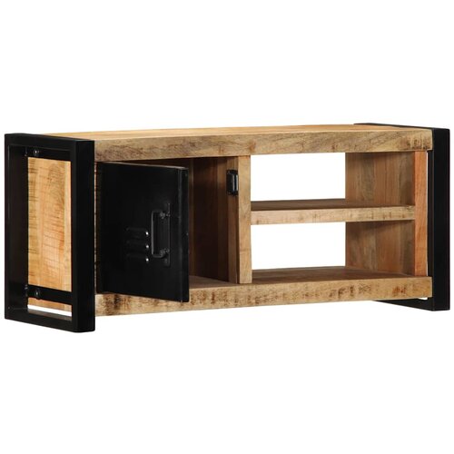Maison Chic TV omarica - TV stojalo - Televizijska omarica 80x30x35 cm Masivni neobdelan les Mango, (21698934) Slike