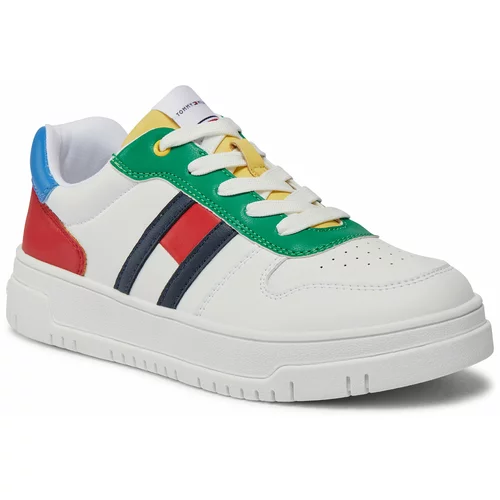 Tommy Hilfiger Superge Flag Low Cut Lace-Up Sneaker T3X9-33369-1355 S Multicolor Y913