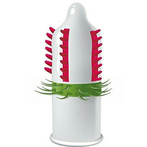 Egzo Dulche Bombero Stimulating Condom 1 pc Slike