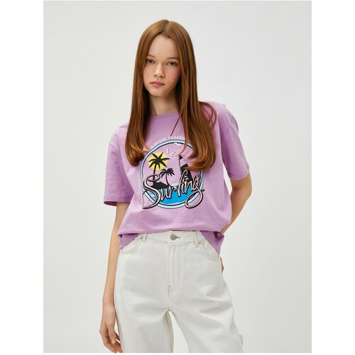 Koton T-Shirt - Purple - Regular fit Cene