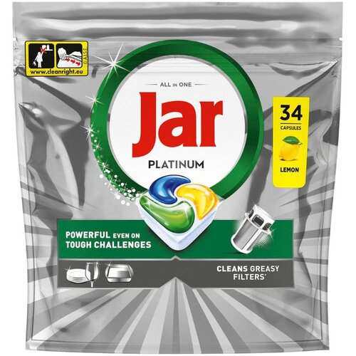Jar Platinum All in 1 tablete za strojno pranje posuđa 34 kom Slike