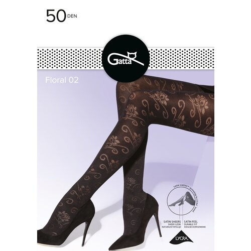 Gatta Floral 02 Nero 3-M Slike