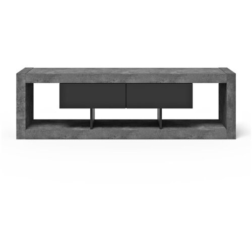 TemaHome Črna/siva TV omarica v betonskem dekorju 175x52 cm Nara &ndash; Cene