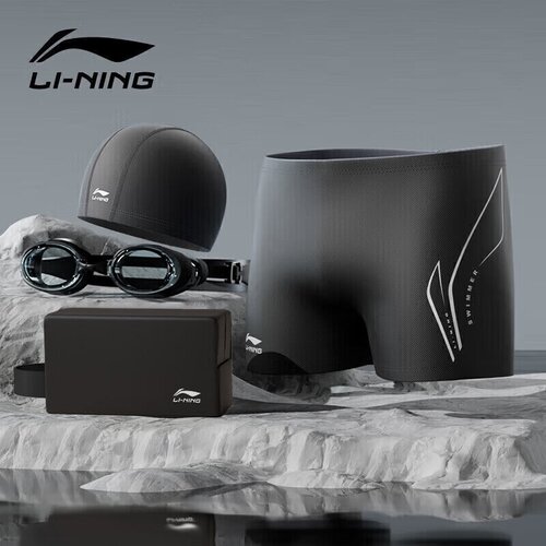 Li-Ning Mu&scaron;ki set za plivanje 04-15, 4 dela, Crni Cene