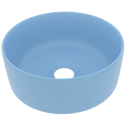 Maison Chic Razkošen Umivalnik - Kopalna umivalnik - Lavabo okrogel mat svetlo moder 40x15 cm keramičen, (21684719) Cene