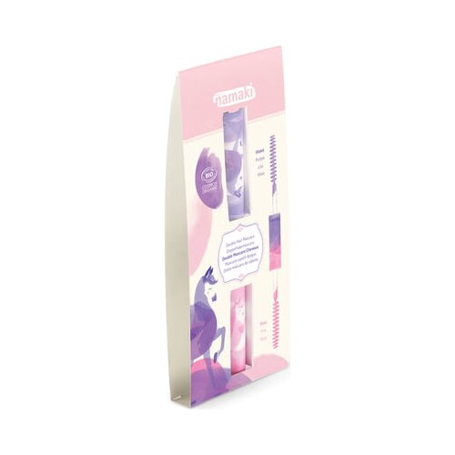 Namaki Double-Tip Hair Mascara Pink - Purple Slike