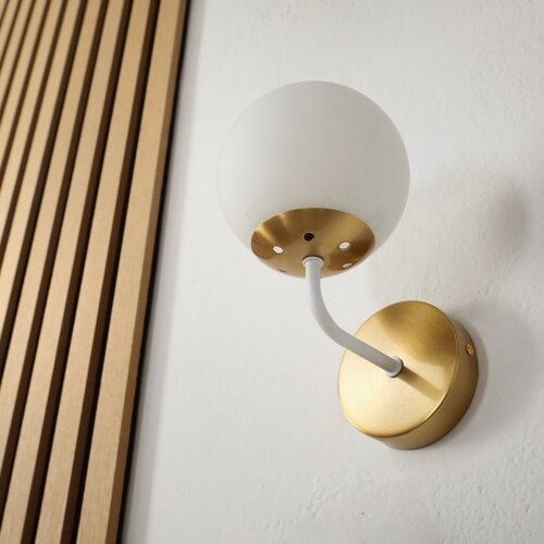  Brilagi - Zidna lampa MALIVA 1xE14/15W/230V zlatna/bela Slike