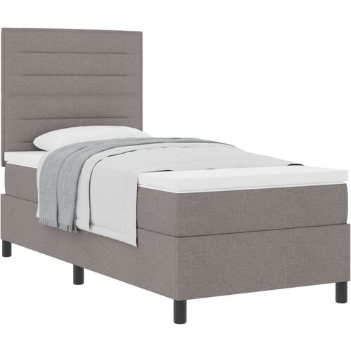  Krevet s box springom i dušekom taupe 100x200 cm tkanina Cene