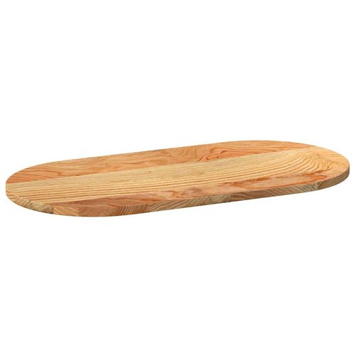 Stolna ploča svjetlosmeđa 80x40x2 cm ovalna masivna hrastovina Slike