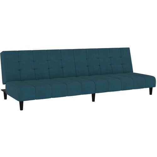 Maison Chic kavč - Sofa - Kanape dvosed z ležiščem moder žamet, (21726528) Cene