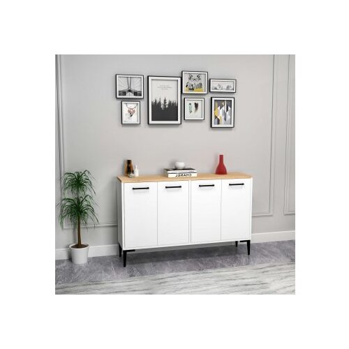Hanah home Frezya konzolni sto, 120 x75 x29,6 cm, Bijela Cene