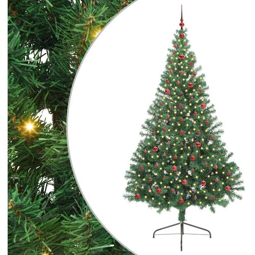  Umjetno predsvijetljeno božićno drvce Zelena 240 cm PVC Slike