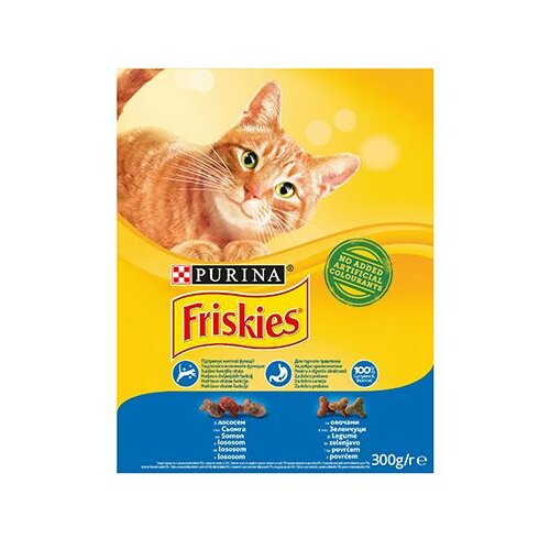 Friskies Suva hrana za mačke lososa i povrća 300 g Cene