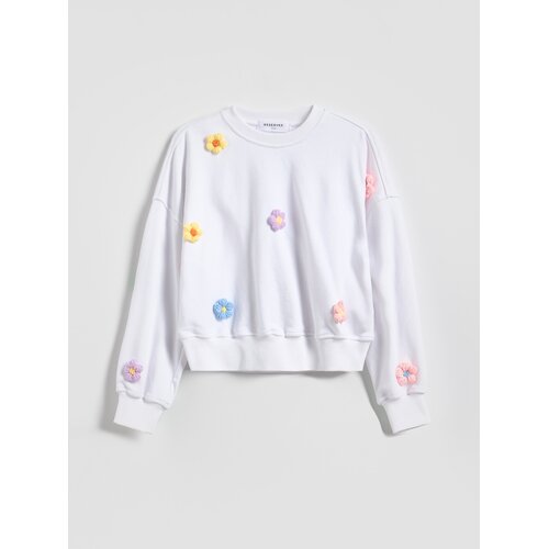Reserved GIRLS` JOGGING TOP - krem Cene
