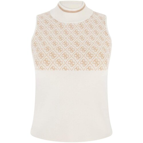 Guess Top s naramenicama &amp;#039;Lise&amp;#039; zlatna / bijela Slike