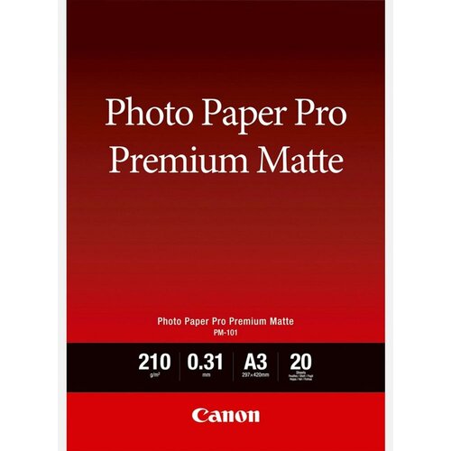 Canon Photo Paper Premium Matte PM101 - A3- 20L Slike