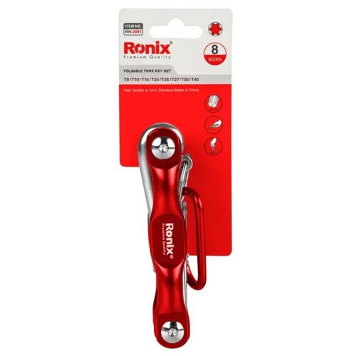 Ronix Alat RH-2041 Sklopivi set TORX kljuceva 8-delni CR-V T9-T40 Cene