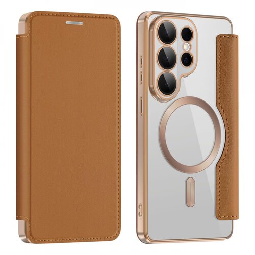  Maska za Samsung Galaxy S26 Ultra braon Magsafe Lux Bi Fold Slike