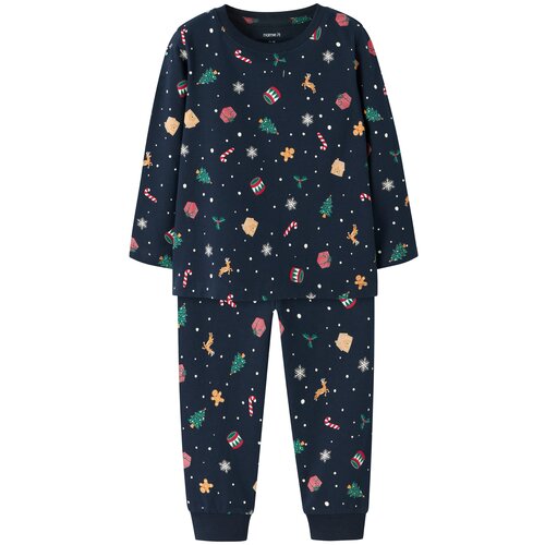 name it Pidžama set 'NMNVISMAS' pijesak / mornarsko plava / tamno zelena / crvena Cijene