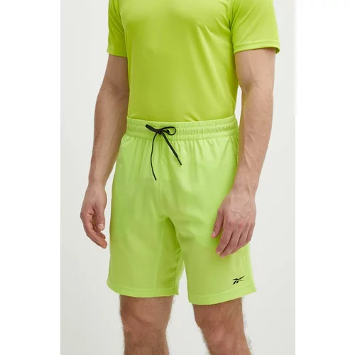 Reebok Kratke hlače za vadbo Workout Ready rumena barva, 100076411