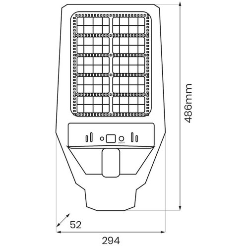  LED prigu&amp;scaron;iva solarna ulična lampa sa senzorom KERS LED/300W/3,2V 6500K IP65 Slike