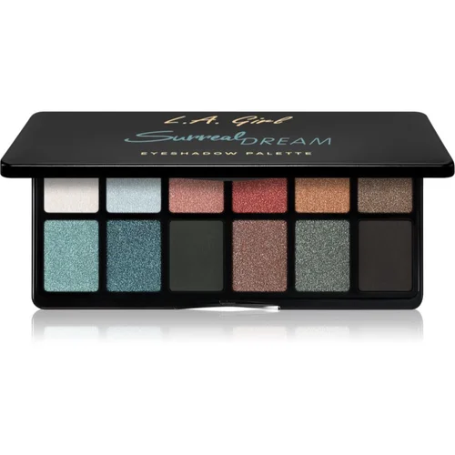 L.A. Girl Cosmetics Fanatic paleta senčil za oči odtenek Surreal Dream 12x1 g