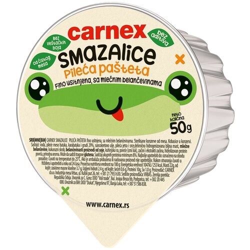 Carnex Pileca pasteta Smazalica 50g Cene