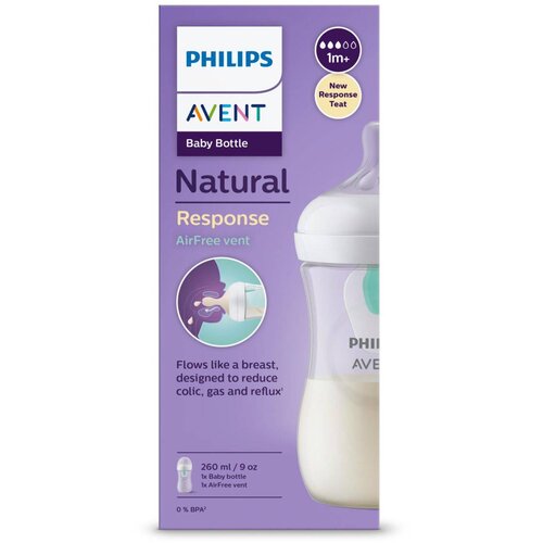 Philips AVENT SCY673/81 steklenička za dojenčke 260 ml Polipropilen (PP) Večbarvna, Prozorno Slike