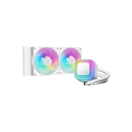 DeepCool Komplet za tekočinsko hlajenje AIO Liquid Cooler LE240 WH V2, 240mm, ARGB, bel Cene