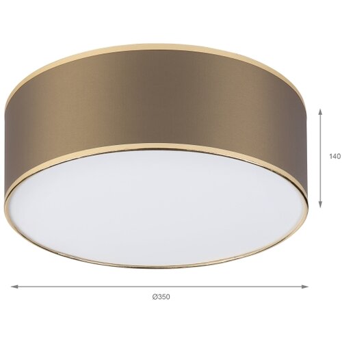  LED stropno svetlo SIRJA LED/20W/230V 4000K &amp;Oslash; 35 cm braon/zlatna Slike