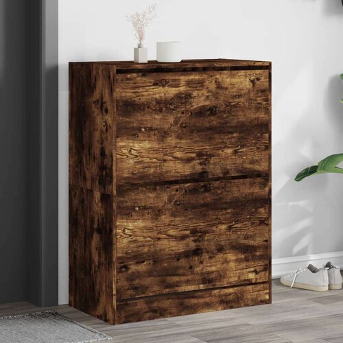 Ormarić za cipele s 2 ladice boja hrasta 80x42x108 cm Cijene
