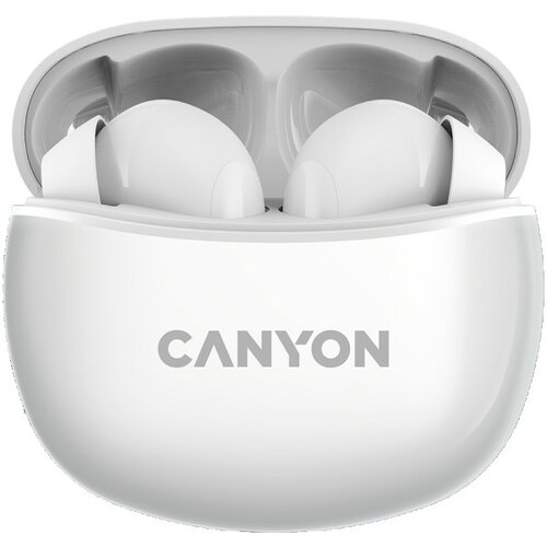 Canyon TWS-5 Bluetooth headset, with microphone, BT V5.3 JL 6983D4, Frequence Response:20Hz-20kHz, battery EarBud 40mAh*2+Charging Case 500 Slike