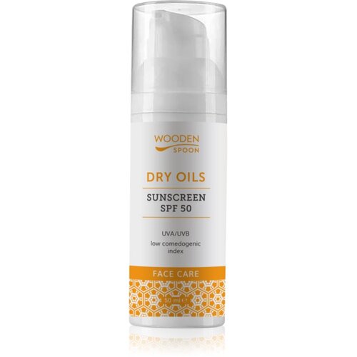 WoodenSpoon Dry Oils Sunscreen SPF 50 krema za sončenje SPF 50 50 ml Cene