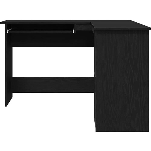 vidaXL Kutni stol Crni hrast 120 x 140 x 75 cm Konstruirano drvo Cene