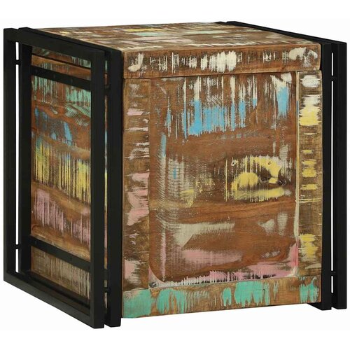  Kutija za spremanje 50 x 50 x 50 cm Čvrsto drvo iz reciklaže Slike