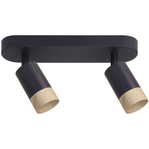 Candellux Lighting Crna/u prirodnoj boji stropna svjetiljka s metalnim sjenilom 34x5.5 cm Conti – Cijene