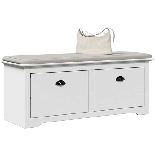 VidaXL L klop v preddverju &amp;quot;BODO&amp;quot; Bela 114x40x45 cm Slike