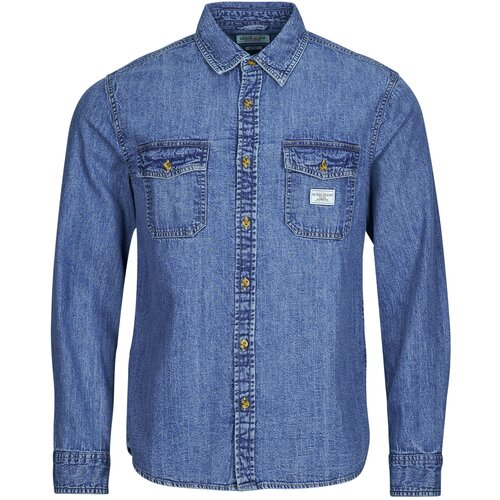 Guess REGULAR LS DENIM SHIRT Plava Cijene