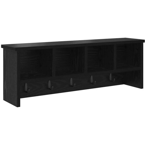  Vje&amp;scaron;alica za kapute na zidu Zidne Crni hrast 75 x 16 x 26 cm Slike