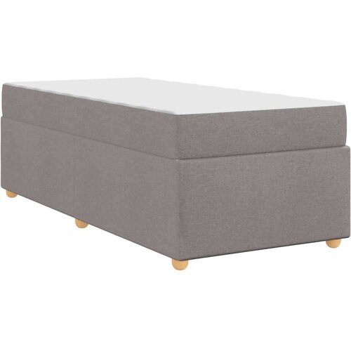  Okvir za krevet Sivo-smeđa 100 x 200 cm tkanina Slike