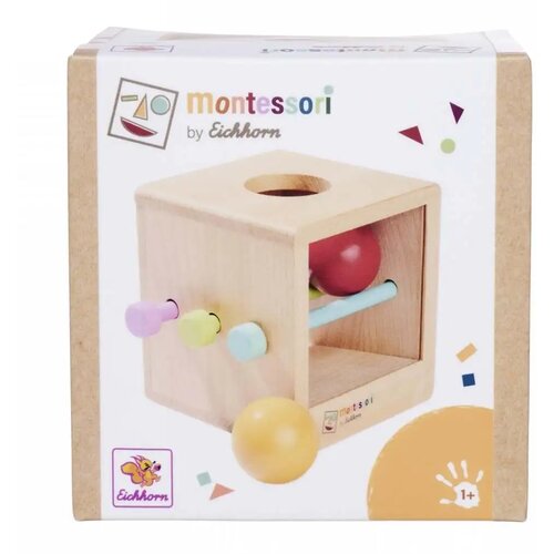 Simba Toys Eichhorn: Montessorijeva lesena &scaron;katla za vstavljanje kroglic &ndash; igra za razvoj spretnosti za najmlaj&scaron;e &ndash; Cene