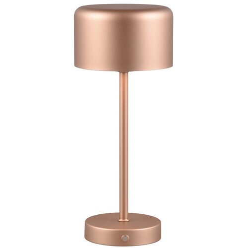 Tri O LED stolna lampa s mogućno&amp;scaron;ću zatamnjivanja u bakrenoj boji (visina 30 cm) Jeff &amp;ndash; Slike