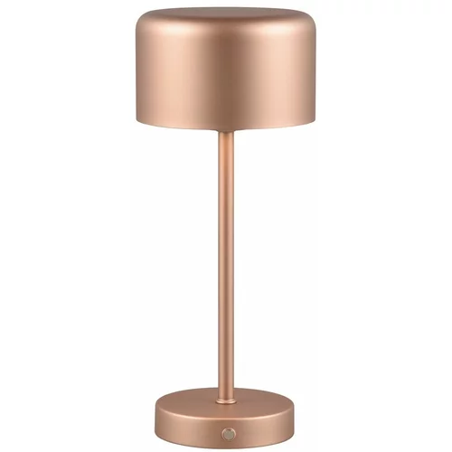 Tri O LED stolna lampa s mogućnošću zatamnjivanja u bakrenoj boji (visina 30 cm) Jeff –