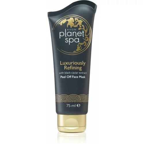 Avon Planet Spa Luxury Spa luksuzna obnovitvena luščilna maska za obraz z izvlečki črnega kaviarja 75 ml