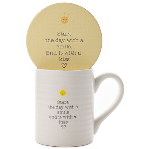 Widdop & Co. Love Life - &Scaron;olja i podmetač set - Love Life, Love Start The Day Cene