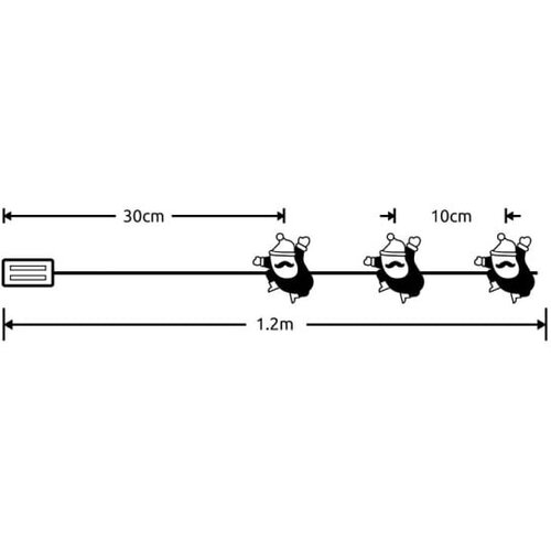  led svetleći niz &amp;quot;deda mraz&amp;quot; 0.9m ML-C3021 Slike